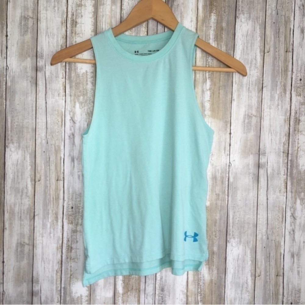 Under Armor Kids Blue Girl Boss Tank - Picture 1 of 4